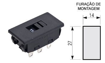 117G – Chave H-H 6 pinos para painel