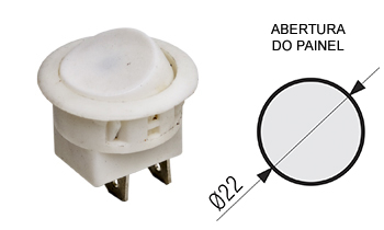 126 - interruptor branco