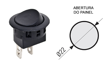 126 - interruptor preto